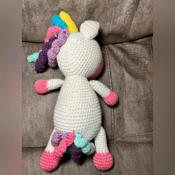Crochet Unicorn Plush Toy “it’s so fluffy” unicorn lover - Picture 4 of 6